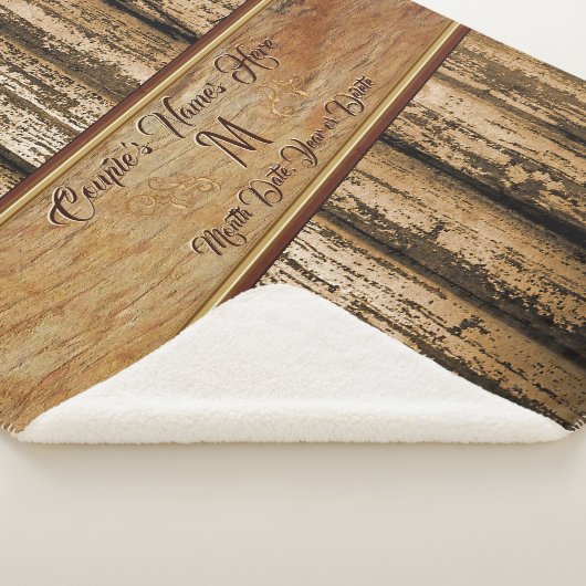 パーソナライズされた素朴ブランケット シェルパブランケット (3/4)