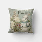 パーソナライズされた素朴ヴィンテージ クッション (正面)