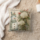 パーソナライズされた素朴ヴィンテージ クッション (ブランケット)