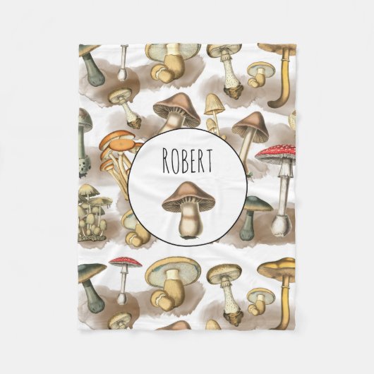 パーソナライズされた素朴ヴィンテージ フリースブランケット (正面)