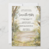 パーソナライズされた素朴ヴィンテージ 招待状 (正面)