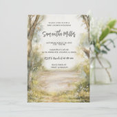 パーソナライズされた素朴ヴィンテージ 招待状 (スタンド正面)