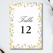 パーソナライズされた素朴水の色フローラ結婚 テーブルナンバー