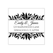 パーソナライズされた素朴秋の結婚式ウッドアートスタンプ ラバースタンプ (インプリント)