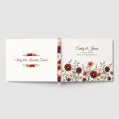 パーソナライズされた素朴秋の結婚式 ゲストブック (全面)