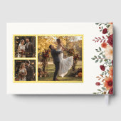 パーソナライズされた素朴秋フォイル写真付きゲストブック ゲストブック (裏面)