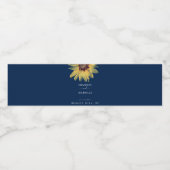 パーソナライズされた素朴花結婚病 ペットボトルラベル (シングルラベル)