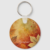 パーソナライズされた素朴金動揺して墨 キーホルダー (裏面)