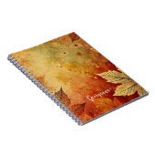 パーソナライズされた素朴金動揺して墨 ノートブック (右側)