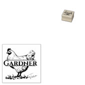 パーソナライズされた素朴鶏名 ラバースタンプ (押印)