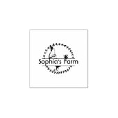 パーソナライズされた素朴鶏名 ラバースタンプ (インプリント)