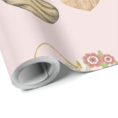 パーソナライズされた素朴3ハート ラッピングペーパー (ロールコーナー)