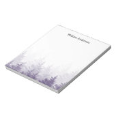 パーソナライズされた素朴Forest Trees Notes ノートパッド (回転)