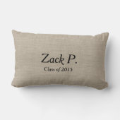 パーソナライズされた素朴Yolo You Only Live ランバークッション (裏面)