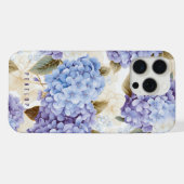 パーソナライズされた紫陽花のiPhoneケース iPhoneケース (裏面横)