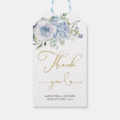 パーソナライズされた紫陽花結婚の贈り物ラベルテンプレート ギフトタグ (裏面)