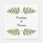 パーソナライズされた結婚かシャワーのナプキン スタンダードランチョンナプキン (正面)