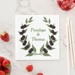 パーソナライズされた結婚かシャワーのナプキン スタンダードランチョンナプキン