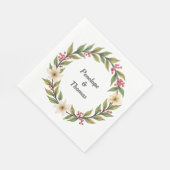 パーソナライズされた結婚かシャワーのナプキン スタンダードランチョンナプキン (角)