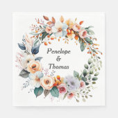 パーソナライズされた結婚かシャワーのナプキン スタンダードランチョンナプキン (正面)