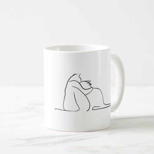 パーソナライズされた結婚のキャンピングマグ、カップルのギフト コーヒーマグカップ (正面右)