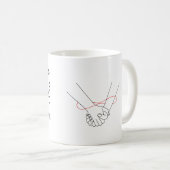 パーソナライズされた結婚のキャンピングマグ,ギフト コーヒーマグカップ (正面右)