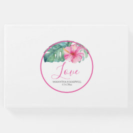 パーソナライズされた結婚のゲストブックフローラ ゲストブック