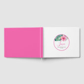 パーソナライズされた結婚のゲストブックフローラ ゲストブック (全面)