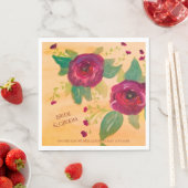 パーソナライズされた結婚のナプキン スタンダードランチョンナプキン (インサイチュ)