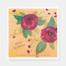 パーソナライズされた結婚のナプキン