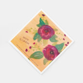 パーソナライズされた結婚のナプキン スタンダードランチョンナプキン (角)