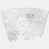 パーソナライズされた結婚のポップコーンの愛用箱 フェイバーボックス (見開き)