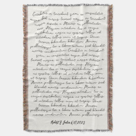 パーソナライズされた結婚の歌カスタム詩 スローブランケット