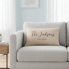 パーソナライズされた結婚の腰枕 ランバークッション