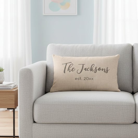 パーソナライズされた結婚の腰枕 ランバークッション