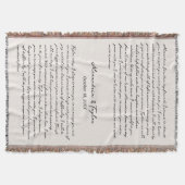パーソナライズされた結婚の誓い スローブランケット (正面)