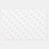 パーソナライズされた結婚の願い白銀 ラッピングペーパーシート (正面2)