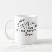 パーソナライズされた結婚のCamping Mag、夫の贈り物 コーヒーマグカップ (左)