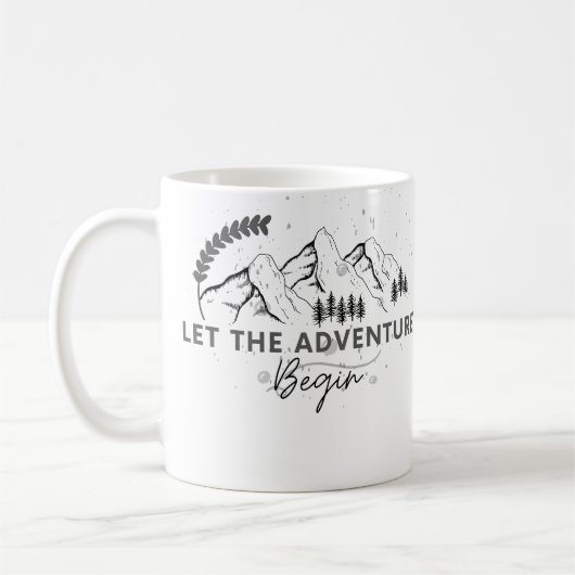 パーソナライズされた結婚のCamping Mag、夫の贈り物 コーヒーマグカップ (左)