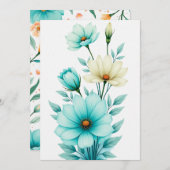 パーソナライズされた結婚カード 招待状 (正面/裏面)