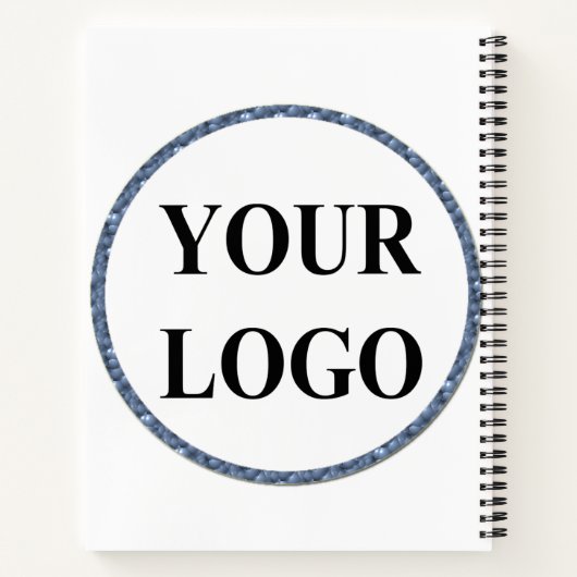 パーソナライズされた結婚ギフト独自のロゴを作成 ノートブック (裏面)