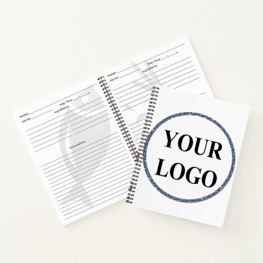 パーソナライズされた結婚ギフト独自のロゴを作成 ノートブック (内部)