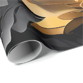 パーソナライズされた結婚ギフト金ゴールド・シルバー ラッピングペーパー (ロールコーナー)