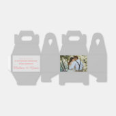 パーソナライズされた結婚ギブウェイボックス フェイバーボックス (折り畳みなし)