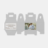 パーソナライズされた結婚ギブウェイボックス フェイバーボックス (折り畳みなし)