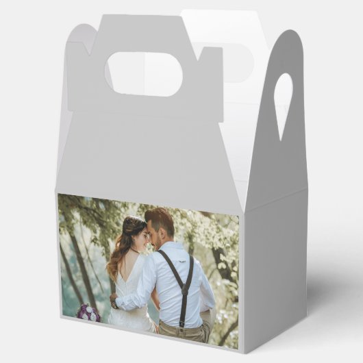 パーソナライズされた結婚ギブウェイボックス フェイバーボックス (オープン)