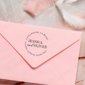 パーソナライズされた結婚クラシック差出人住所 セルフインキングスタンプ