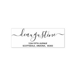 パーソナライズされた結婚クリスマス等差出人住所 セルフインキングスタンプ