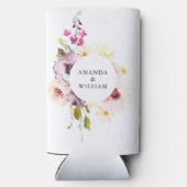 パーソナライズされた結婚クーラーボックス スリム缶クーラー (裏面)