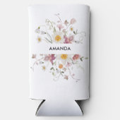 パーソナライズされた結婚クーラーボックス スリム缶クーラー (正面)